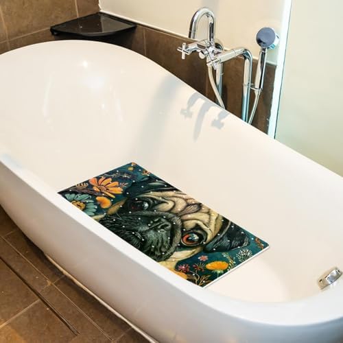 Non Slip Shower Mat Bathtub Mat 15.1x26.8 Inch, Quick Dry Bath Mat - Image 5