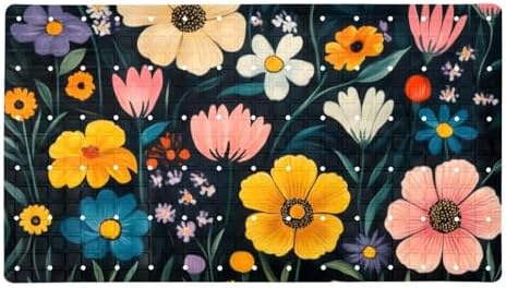 Shower Mat Non Slip 26.8 x 15.1 Inches, Flowers Florals Bathtub Mat Shower by Anna+Cowper
