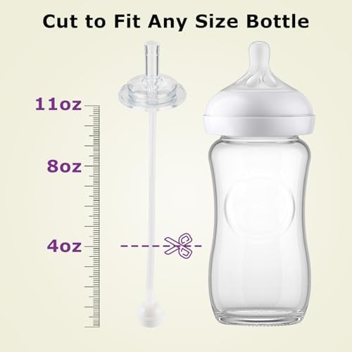 Straw Cup Conversion Kit for Philips Avent Natural Baby Bottles, Weighted Straw - Image 6