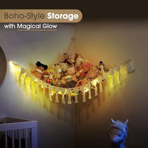 Abby Baby Extra Large Stuffed Animal Storage Hammock Corner - Image 6