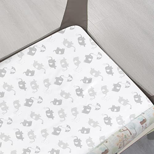 Pack and Play Sheets, Mini Crib Sheets, Stretchy Playard Fitted Sheet - Image 3