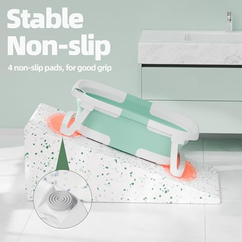 Collapsible Baby Bathtub with Thermometer, 0-36 Months - Image 4