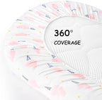 Yoofoss 3-Pack Bassinet Sheets for Girls Universal Fit - Image 7