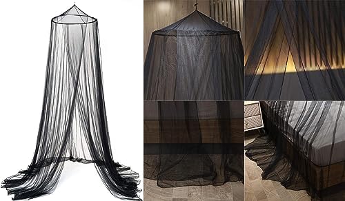 Mosquito Net Bed Canopy for Girls, King Canopy Bed Curtains Full Queen Size - Image 3