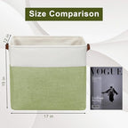 Bagnizer Large Fabric Storage Baskets | 50L Storage Bins, Decorative Linen - Image 3