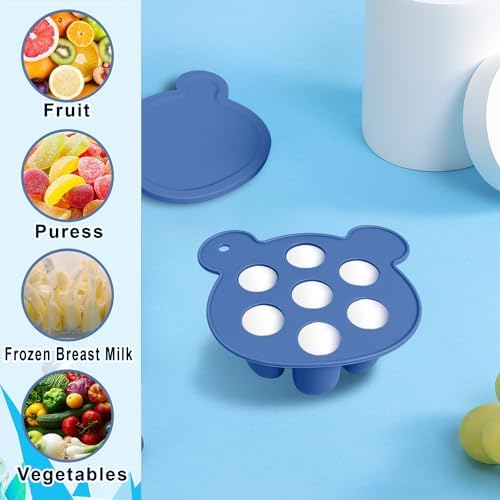 3-in-1 Baby Food & Fruit Feeder Set – Breastmilk Popsicle Mold - Image 5