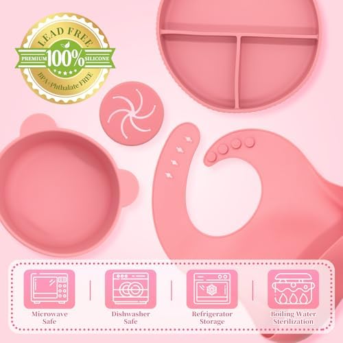 Silicone Baby Feeding Set 10 Pcs, Baby Led Weaning Supplies, Baby Feeding - Image 3