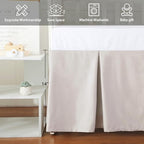 Crib Skirt Dust Ruffle, 100% Egyptian Cotton 400 Thread Count Soft Breathable - Image 3