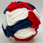 Glory To Dog Puppy/Small Breed Snuffle Ball Toy Celebration Red White Blue - Image 6