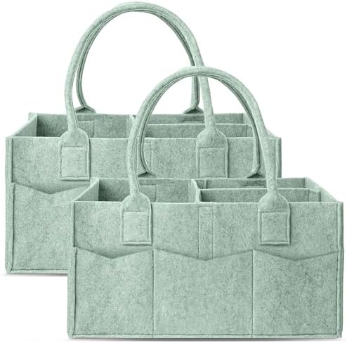 Cute Castle 2 Pack Diaper Caddy Organizer by Cute+Castle