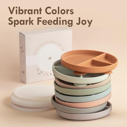 Moonkie Suction Plates for Baby | 100% Silicone BPA-Free Baby Plates - Image 4
