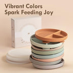 Moonkie Suction Plates for Baby | 100% Silicone BPA-Free Baby Plates - Image 4