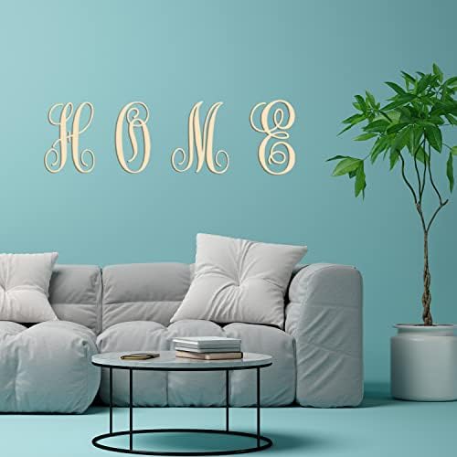 Cursive Wooden Letters J for Wall Decor Large Wood Monogram Letters 14 Inch - Image 3