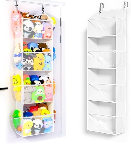 Toread Over the Door Stuffed Animal Storage, Holds Up To 75 lbs, Easy View Over by Toread