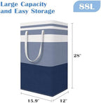 BlissTotes 3-Pack Laundry Basket, Collapsible Laundry Hamper - Image 2