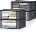 HomeHacks Storage 4-Pack Clothes Organizer Storage Bags Foldable Storage Box by HomeHacks
