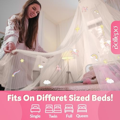 Bollepo Bed Canopy for Girls Bed - Image 2