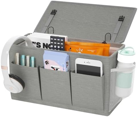 Bedside Caddy Storage Organizer by Edudif