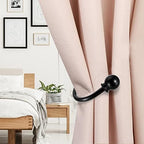 Sumnacon Set of 2 Metal Decorative Curtain Holdbacks, Wall Mounted Window - Image 4