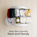 PUTSKA Baby Diaper Caddy Organizer, Felt Nursery Basket, Extra Large - Image 5