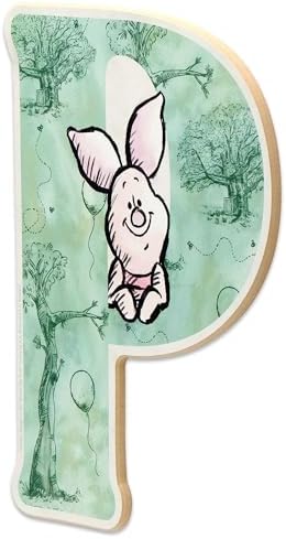 Disney Winnie the Pooh Letter P Wood Wall Decor - Image 2