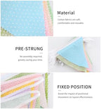 Pastel Macaron Polka Dot Pennant Banner, 32ft Cotton Triangle Bunting - Image 3