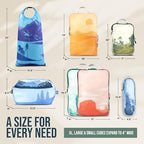 TRIPPED Travel Gear Large Compression Packing Cubes 7-Piece Set - Image 4