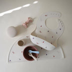 mushie Silicone Baby Bib | Adjustable Fit Waterproof Bibs - Image 3