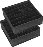 Simple Houseware 2 Pack Closet Sock Organizer, 24 Cell - Image 3