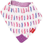 Nuby Reversible 100% Natural Cotton Muslin 3 Piece Teething Bib - Image 4