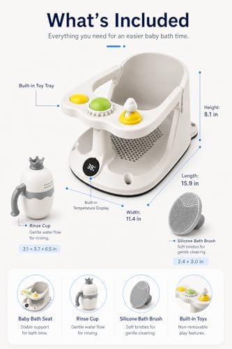 Baby Bath Seat for Babies Sitting Up, Baby Bath Chair - Image 7