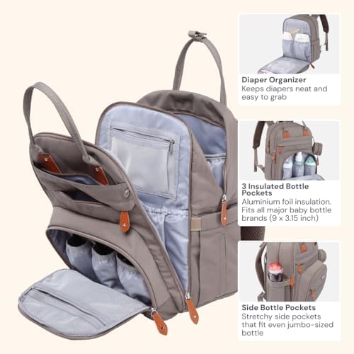 BabbleRoo Diaper Bag Backpack - Image 4