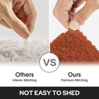HOMEIDEAS Fall Bathroom Rugs Sets, 2 Piece Soft Bath Mat Burnt Orange - Image 6