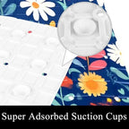 Bathtub Mat Non Slip 26.8x15.1In, Wildflowers Bath Mat - Image 3
