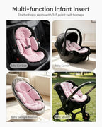 TinlyFinly Newborn Carseat Insert, Baby Head and Body Support - Image 6