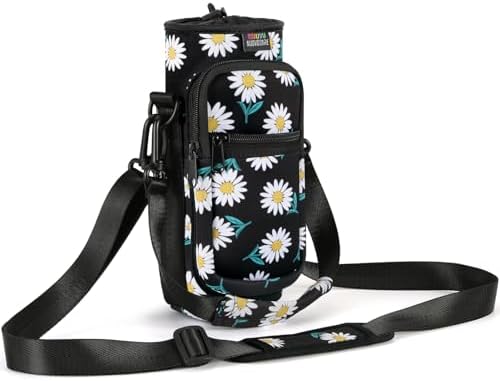 Nuovoware Water Bottle Carrier Bag, 25oz/32oz Bottle Pouch Holder, Adjustable by NUOVOWARE