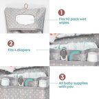 HAMUR Baby Diaper Bag Organizer – Compact & Foldable Stroller Pouch - Image 3