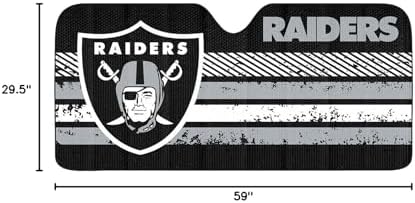 Fanmats NFL Windshield Sun Auto Shade, Sun Shield Sun Visor Accordion tri-fold - Image 4