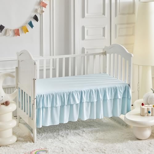 Ruffled Crib Bedding Set Baby Boho Quilted Comforter - Image 7