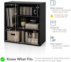 Homes: Inside + Out Apexa 4-Vertical Storage Organizer Shelves, Stackable Wood - Image 4