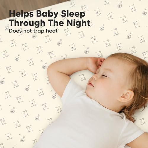2pk Mini Crib Sheets Fitted 38x26 Pack N Play Mattress Sheet - Image 5