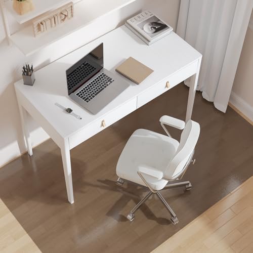 Translucent Black Chair Mat for Hard Floors by FURKIT