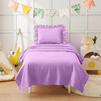 KKJIAF 3 Piece Light Purple Toddler Sheet Set - Image 4