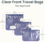 Tiny Twinkle Diaper Bag Organizing Pouches|3 Pack Mess-Proof Clear Front Travel - Image 4