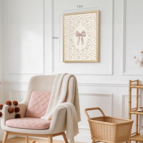 Grajoy Wood Framed Vintage Bunny Goose Florals Nursery Wall Art - Image 5
