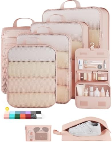 Veken 8 Set Compression Packing Cubes by Veken