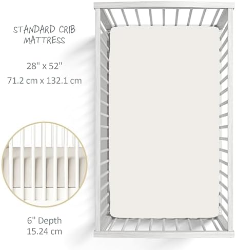 Frankie Fitted Crib Sheet 100% Organic Cotton - Image 5