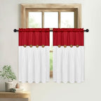 FRAMICS Farmhosue Kitchen Curtains 36 Inch Length, Rustic Cotton Linen Tier - Image 6