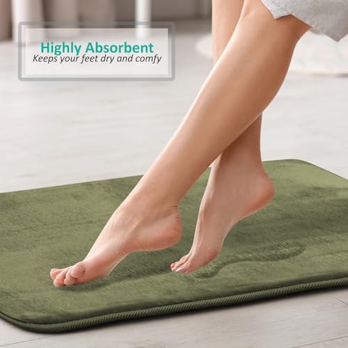 Clara Clark 2 Piece Bathroom Rugs, Velvet Memory Foam Bath Mat Set, Non-Slip - Image 7