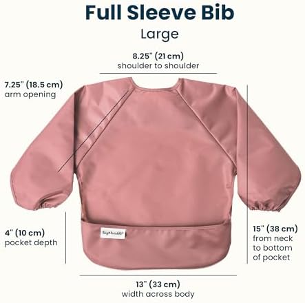 Tiny Twinkle Long Sleeve Bib for Babies & Toddlers | 2-Pack Waterproof Smock - Image 6